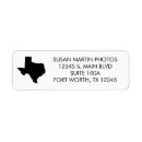Search for texas shape return address labels Minimalist