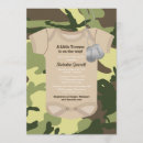 Search for army baby shower invitations Camouflage