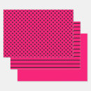 Search for hot pink and black wrapping paper Dots