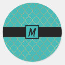 Search for teal monogram stickers Birthday
