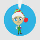 Search for elf in christmas tree decorations Winter