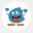 Search for monster cartoon stickers Blue