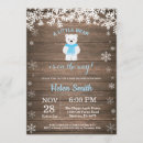Search for winter baby shower invitations Snowflake