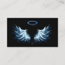Search for angel wings business cards Black