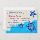 Search for ocean baby boy shower invitations Turtle