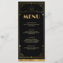 Search for 1920s menus Black and gold