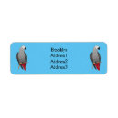 Search for african grey return address labels Cute
