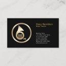 Search for horn business cards Gold