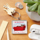 Search for red cat square key rings Kitty