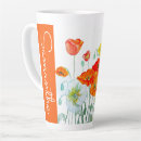 Search for red poppy paintings mugs For her