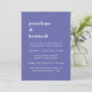 Search for periwinkle and purple wedding invitations Minimalist