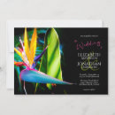 Search for bird of paradise wedding invitations Modern