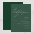 Search for emerald green invitations Minimalist