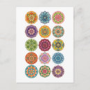 Search for colourful mandalas postcards Illustration