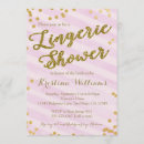 Search for pink and gold lingerie party invitations Glitter