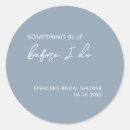 Search for something blue bridal shower stickers Modern