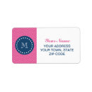 Search for navy chevron return address labels Preppy