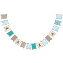 Search for baby boy bunting flags Teal