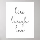 Search for live love laugh art Quote