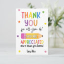 Search for teacher appreciation cards End of year