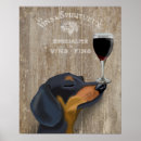 Search for funny dog art Dog with wine