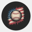 Search for baseball flag stickers Red white blue