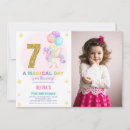 Search for 7th photo birthday invitations Girl