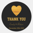 Search for gold foil thank you stickers Elegant