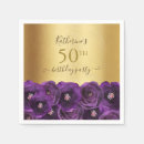 Search for purple floral napkins Chic