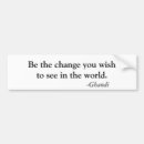 Search for ghandi bumper stickers World