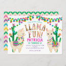 Search for llama fiesta birthday invitations Colourful