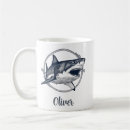 Search for great white shark coffee mugs Navy blue