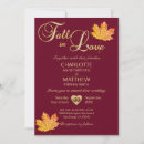 Search for maple wedding invitations Autumn