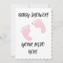 Search for foot print baby shower invitations Feet