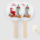 Search for santa claus hand fans Snow