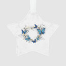 Search for blue star christmas tree decorations Heart