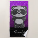 Search for panda beach towels Black and white