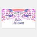 Search for nametags stickers Floral