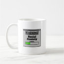 Search for social anxiety mugs Typography