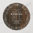Search for floral circle wedding invitations Rustic