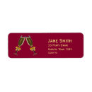 Search for wine glass return address labels Birthday