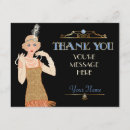 Search for roaring 20s thank you cards Flapper