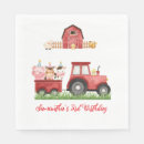 Search for farm animals napkins Red tractor