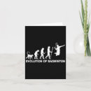 Search for sporting enthusiast cards Play badminton