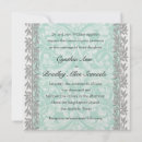 Search for mint and silver wedding invitations Aqua