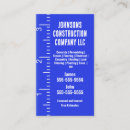 Search for tape measure business cards Construction