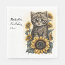 Search for grey cat napkins Kitten