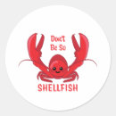 Search for cartoon lobster stickers Seafood