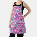 Search for fuchsia aprons Floral pattern