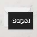 Search for oops cards Apology